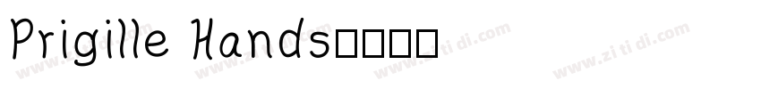 Prigille Hands字体转换